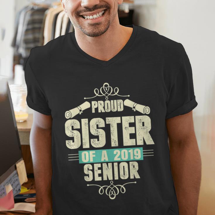Graduation 2019 TShirt Proud Sister Of A Senior Men's V-Neck T-Shirt