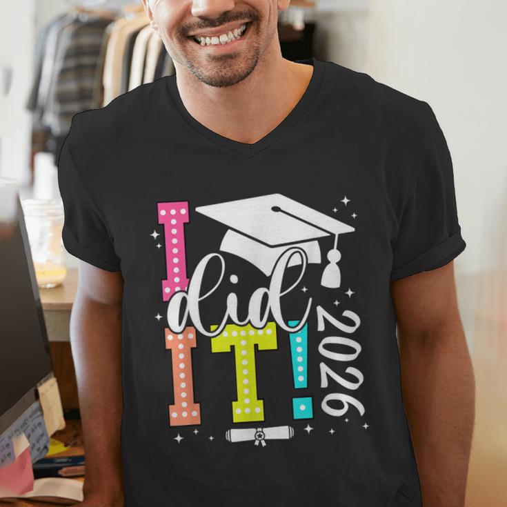 I Did It Graduation 2026 Graduate Class Of 2025 Senior 26 Men's V-Neck T-Shirt