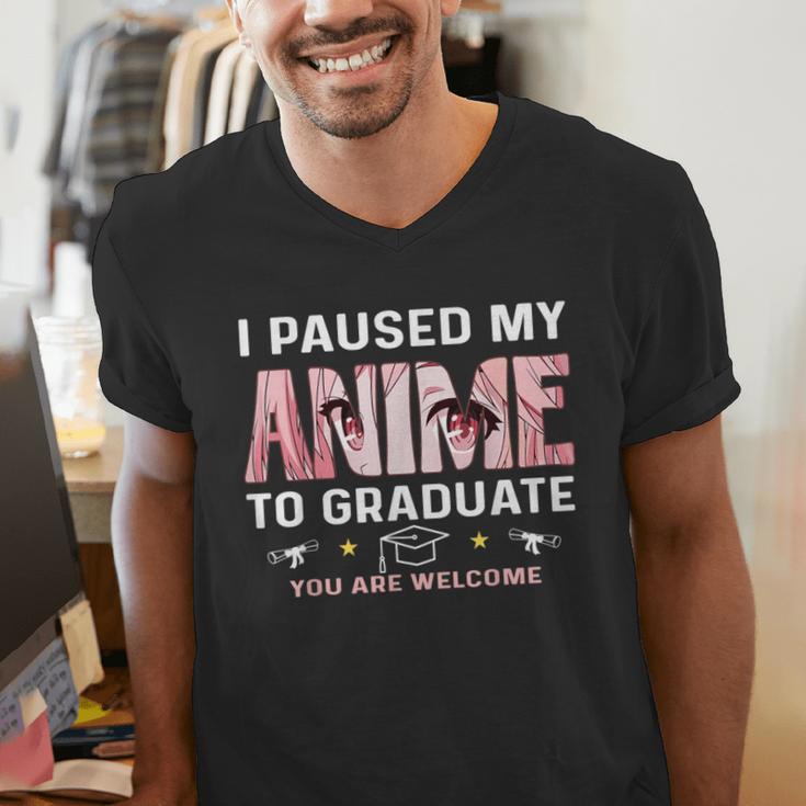 Graduation 5th 6th 8th Grade Class 2023 Anime Graduate Girls Men's V-Neck T-Shirt