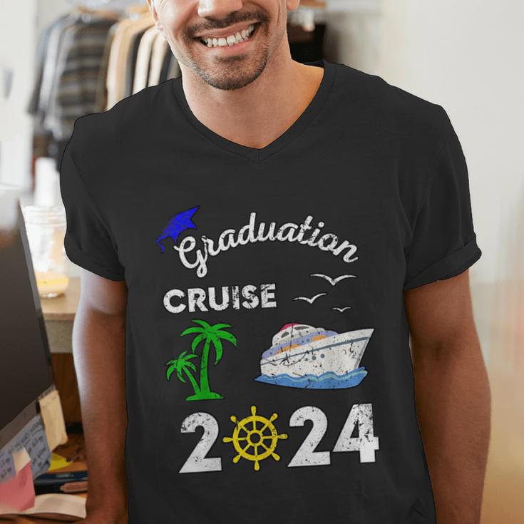 Graduation Cruise 2024 Ship Boat Vacation Summer Vacation Men Women Kids Men's V-Neck T-Shirt