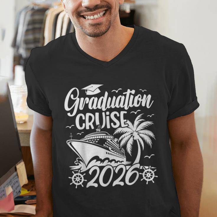 Graduation Cruise Trip 2026 Vacation Graduate Cruising Men's V-Neck T-Shirt