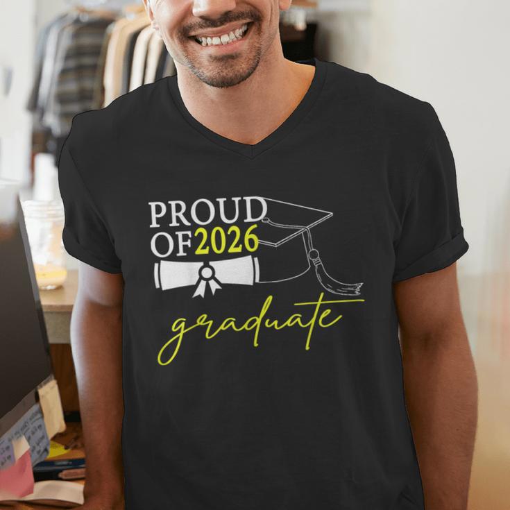 Graduation Decorations 2026 Proud Of 2026 Graduate Occaion Men's V-Neck T-Shirt