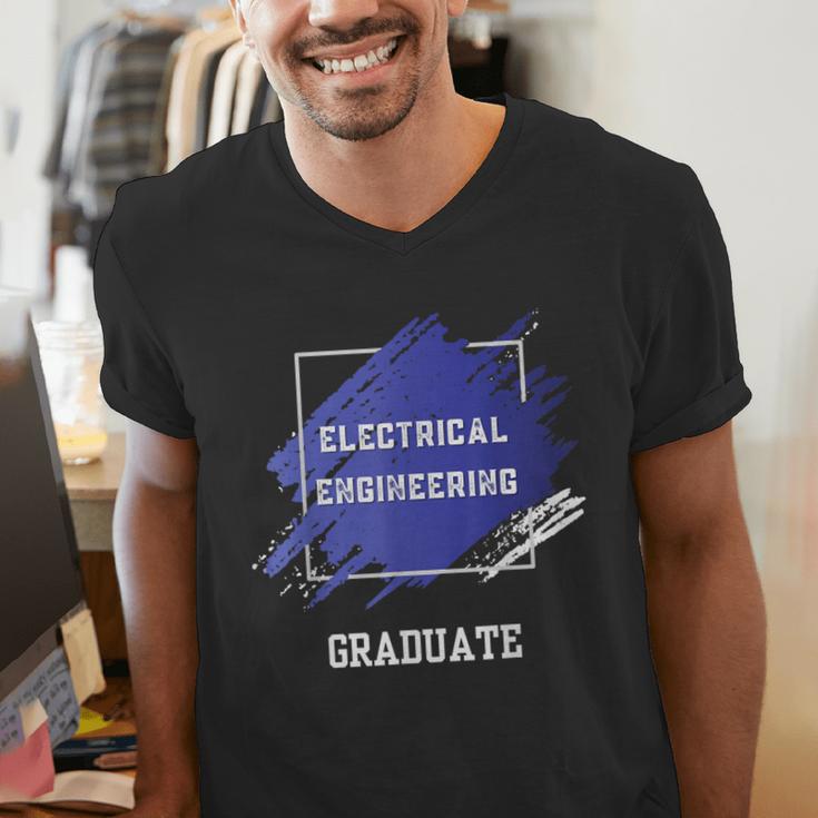 Graduation Graduated Electrical Engineering Degree Student Men's V-Neck T-Shirt