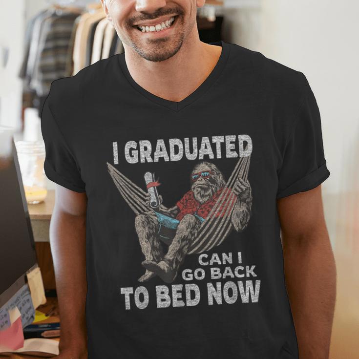 Graduation I Graduated Can I Go Back To Bed Now Men's V-Neck T-Shirt
