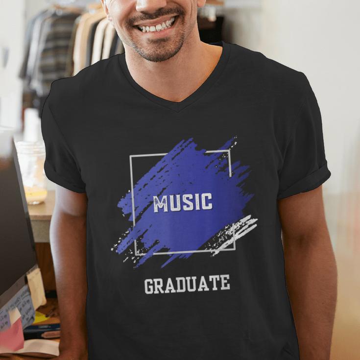 Graduation Graduated Music Degree University College Student Men's V-Neck T-Shirt