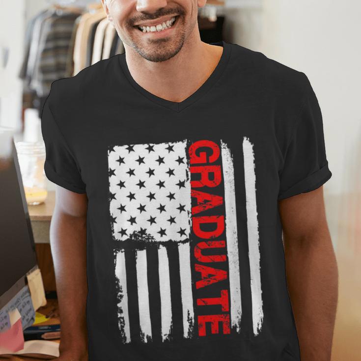 Graduation High School College Flag GraduateShirt 2018 Men's V-Neck T-Shirt