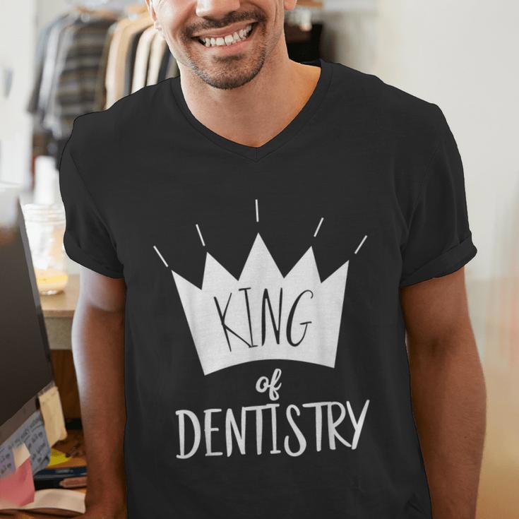 Graduation King Of Dentistry Dentist Or Hygienist Men's V-Neck T-Shirt