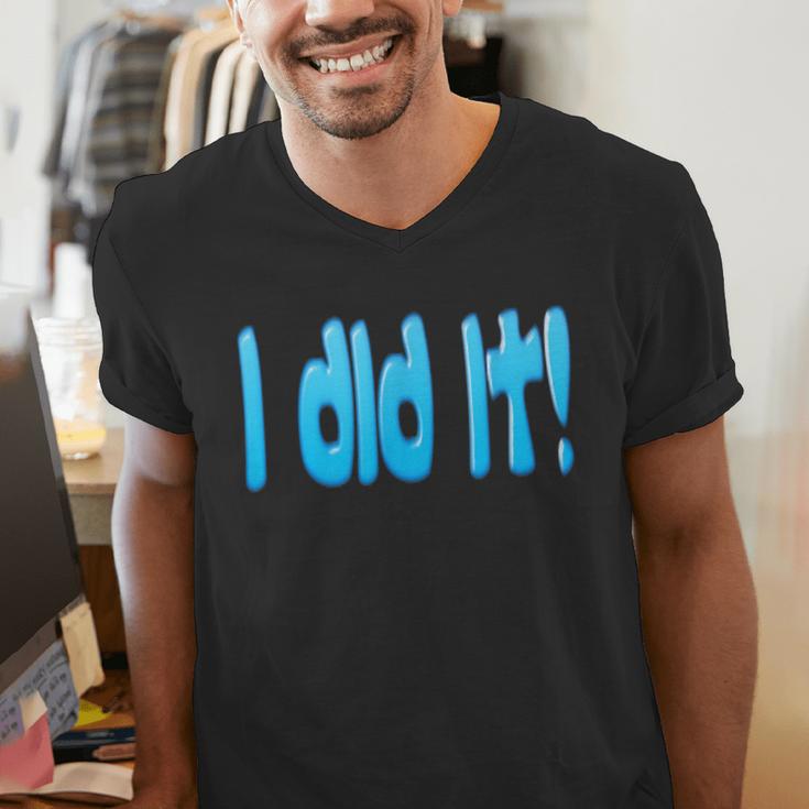 I Did It Graduation Shirt For Graduates And Proud Parents Men's V-Neck T-Shirt