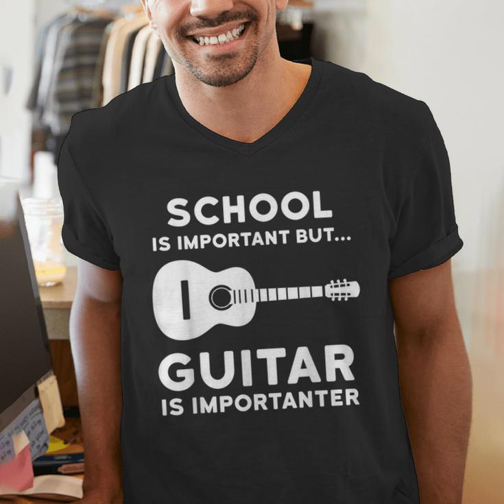 Graduation Shirt For Guitar Players & Band Member Men's V-Neck T-Shirt