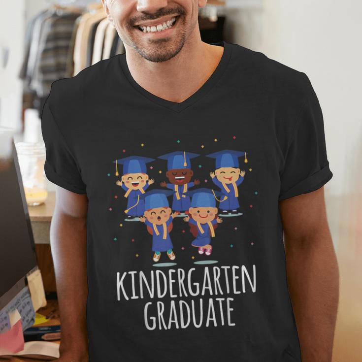 Graduation Shirt Kindergarten Graduate Tshirt Men's V-Neck T-Shirt