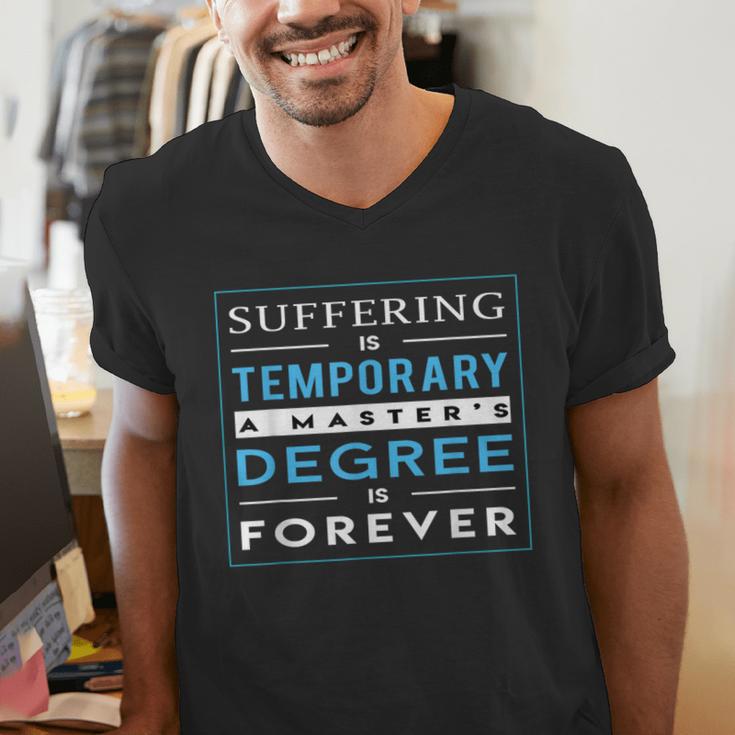 Graduation Shirt Masters Graduates From Grad School Men's V-Neck T-Shirt