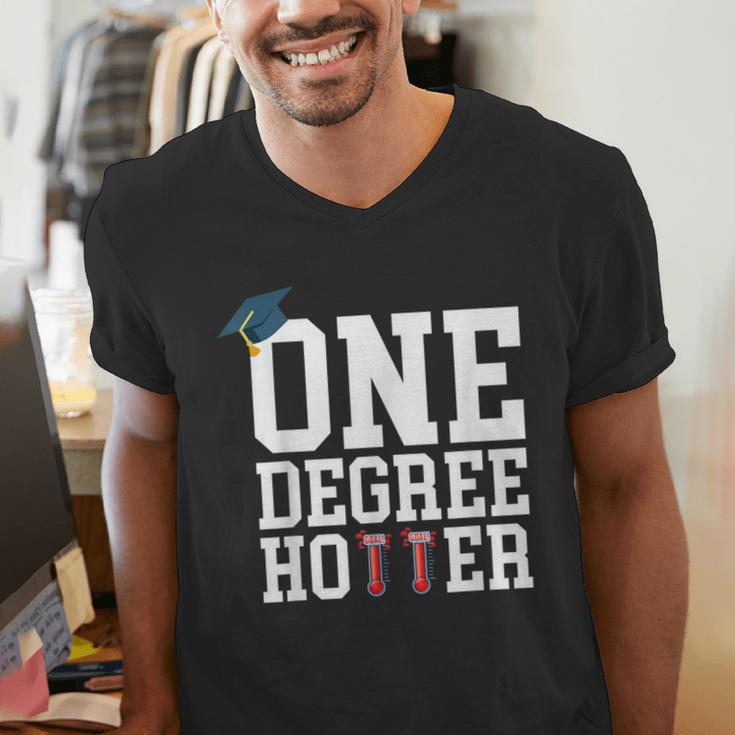 Graduation Shirts 2021 2022 One Degree Hotter Graduate Men's V-Neck T-Shirt