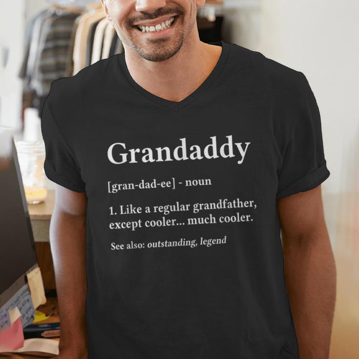Grandaddy Grandpa Fathers Day Definition Men's V-Neck T-Shirt
