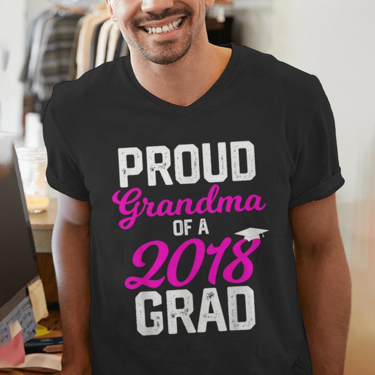 Grandma Graduation Shirt 2018 High School College Grad Men's V-Neck T-Shirt