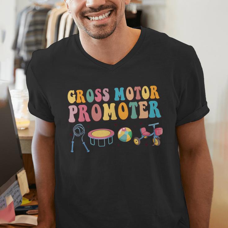 Gross Motor Promoter Physical Therapist Graduation Men's V-Neck T-Shirt
