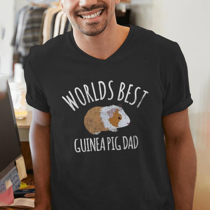 Guinea Pig Apparel Men Boys Worlds Best Guinea Pig Dad Gift Men's V-Neck T-Shirt