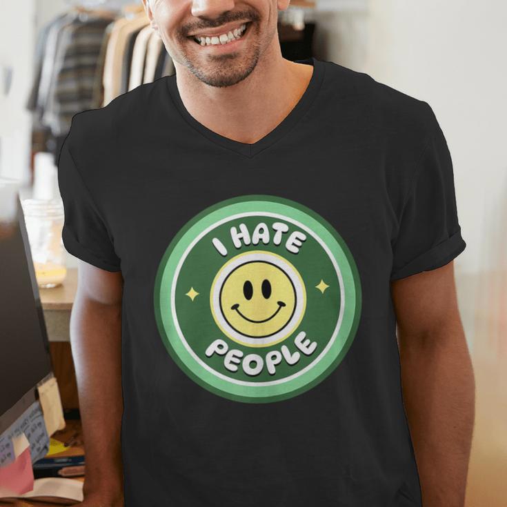 I Hate People Saying For Introverts Men's V-Neck T-Shirt