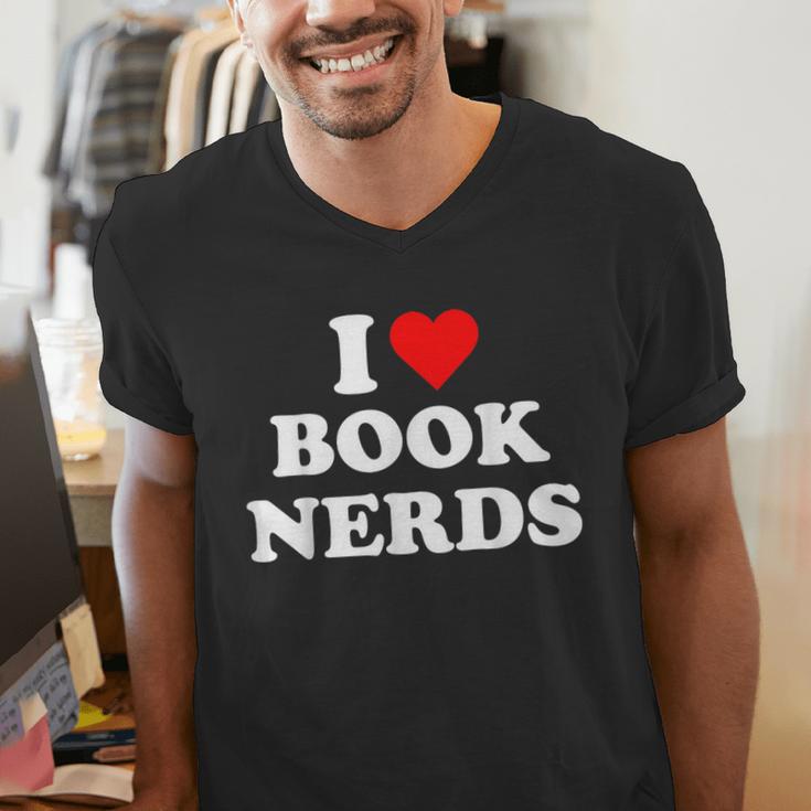 I Heart Book Nerds Book Readers Cute Men's V-Neck T-Shirt I Heart Book Nerds Book Readers Cute Men's V-Neck T-Shirt