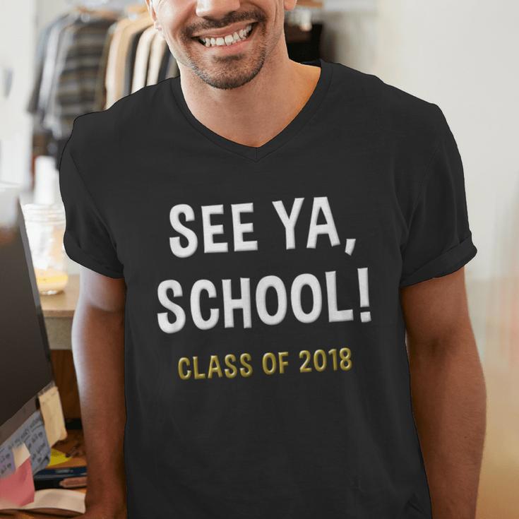 High School Graduation Class Of 2018 Shirt Men's V-Neck T-Shirt