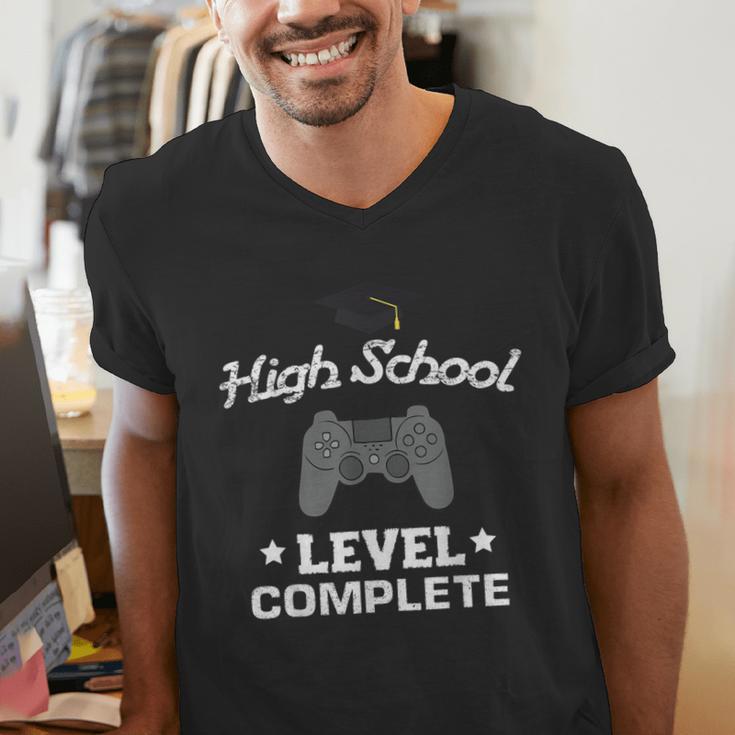 High School Graduation Shirt Video Gamer Nerd Geek Game Men's V-Neck T-Shirt