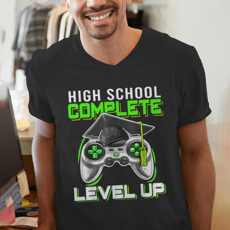 High School Level Complete Class Of 2024 Graduation Men's V-Neck T-Shirt