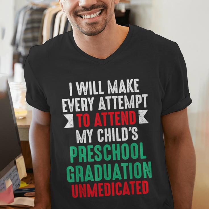 Hilarious Preschool Graduation Mom Dad Meme Preschooler Men's V-Neck T-Shirt