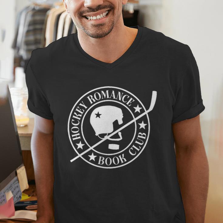 In My Hockey Romance Era Romance Hockey Book Club Men's V-Neck T-Shirt In My Hockey Romance Era Romance Hockey Book Club Men's V-Neck T-Shirt