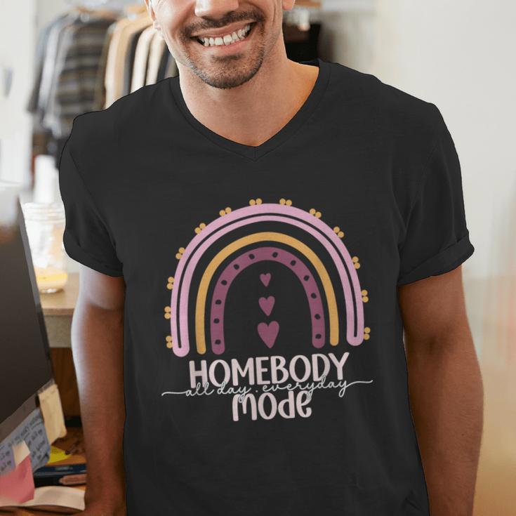 Homebody Introvert Homebody Mode Everyday Men's V-Neck T-Shirt