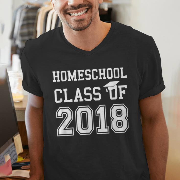 Homeschool Graduation Shirt Class Of 2018Shirt Men's V-Neck T-Shirt