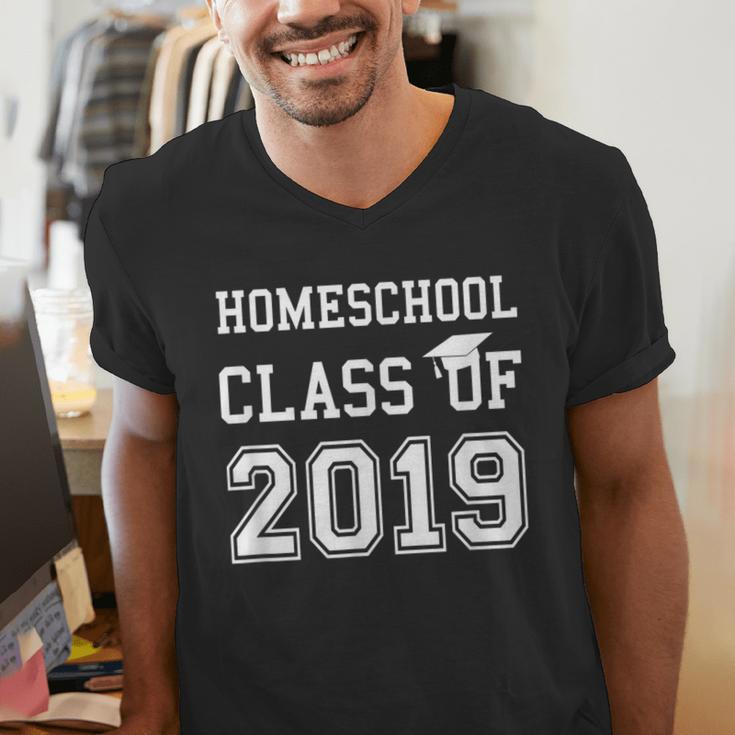 Homeschool Graduation Shirt Class Of 2019Shirt Men's V-Neck T-Shirt
