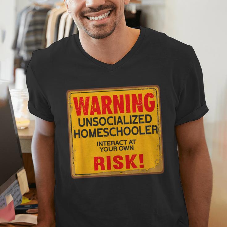 Homeschool Homeschooler Home Lesson Introvert Student Men's V-Neck T-Shirt Homeschool Homeschooler Home Lesson Introvert Student Men's V-Neck T-Shirt