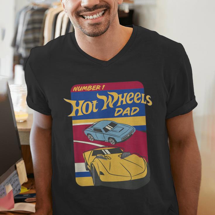 Hot Wheels Father's Day Number 1 Dad Men's V-Neck T-Shirt