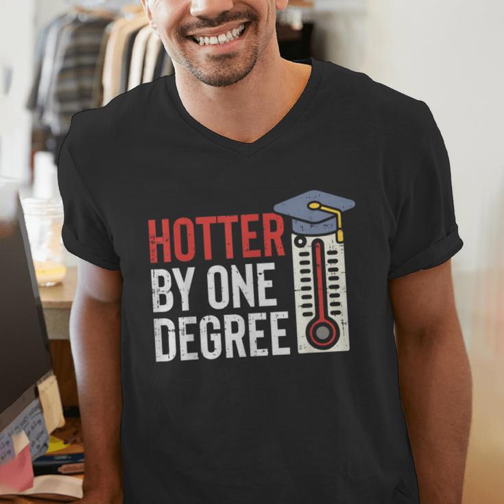 Hotter By One Degree Phd MBA College Graduation Men's V-Neck T-Shirt