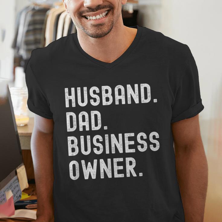 Husband Dad Business Owner CEO Entrepreneur Men Men's V-Neck T-Shirt