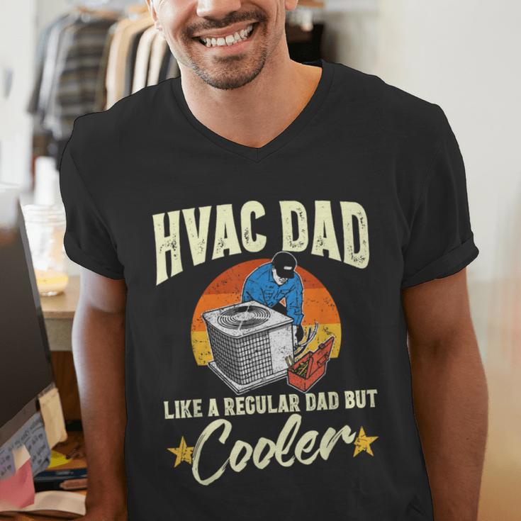 HVAC Dad But Cooler HVAC Technician Father Men's V-Neck T-Shirt
