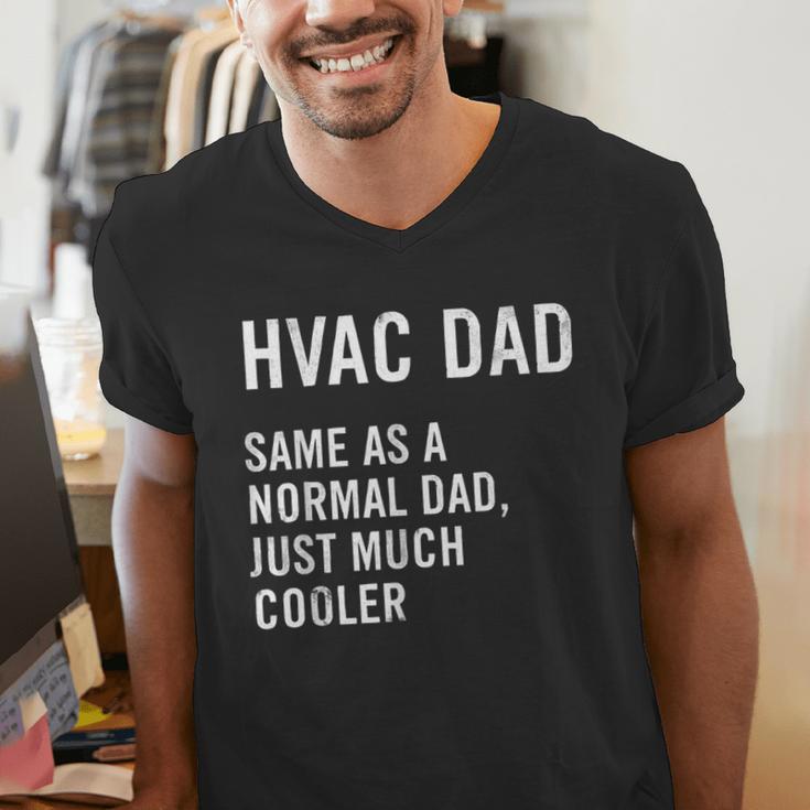 HVAC Dad Definition HVAC Technician Men's V-Neck T-Shirt