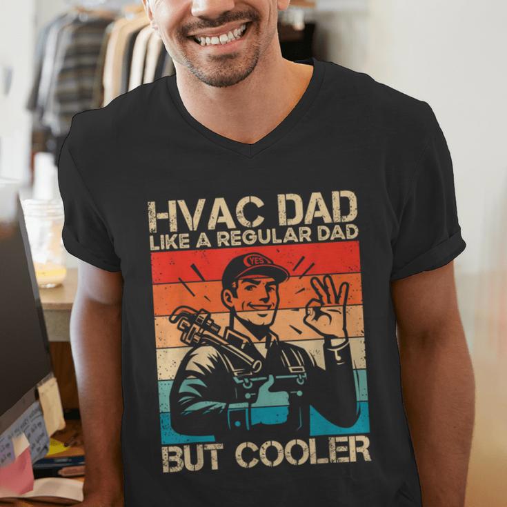 HVAC Dad HVAC Technician Mechanic Repairman Men's V-Neck T-Shirt