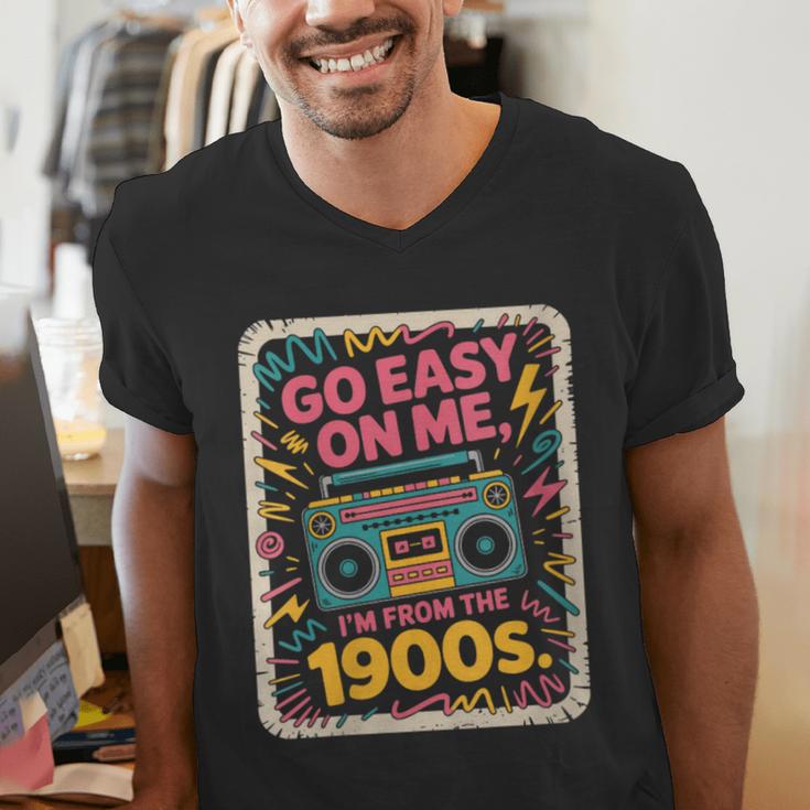 I'm From The 1900s 80s Millennial Boom Box Radio Men's V-Neck T-Shirt