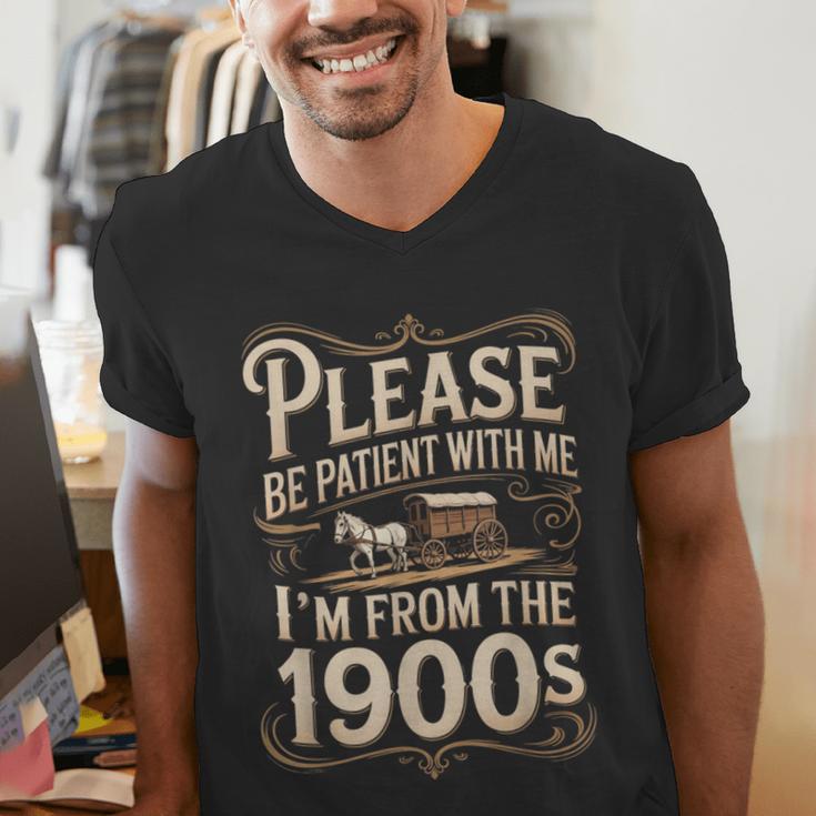 I'm From The 1900s Old Humor Boomer Dad Father's Day Men's V-Neck T-Shirt