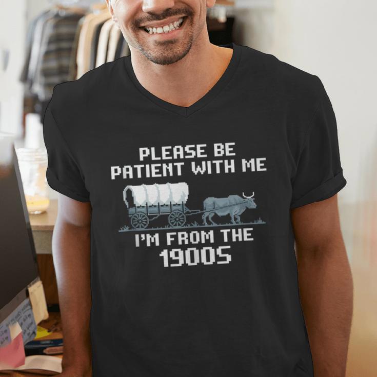 I'm From The 1900s Please Patient History Men's V-Neck T-Shirt