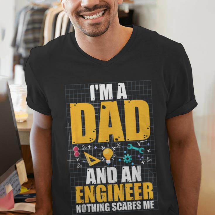 I'm A Dad And Engineer Father Day Engineering Men's V-Neck T-Shirt