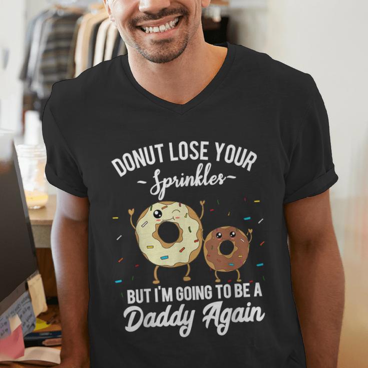 I'm Going To Be a Daddy Again Pregnancy Announcement Quote Men's V-Neck T-Shirt I'm Going To Be a Daddy Again Pregnancy Announcement Quote Men's V-Neck T-Shirt