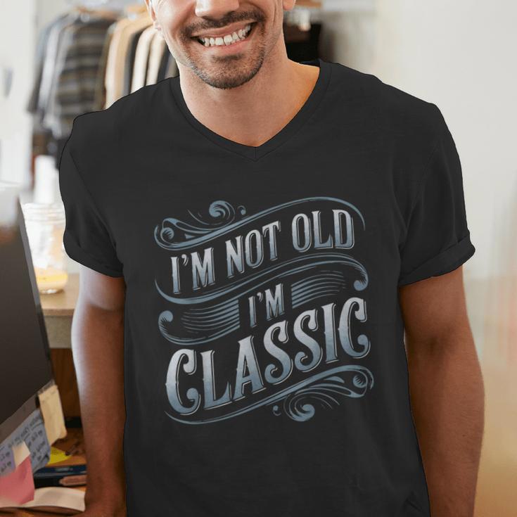 I'm Not Old I'm Classic Nostalgia Retro Vintage Birthday Men's V-Neck T-Shirt