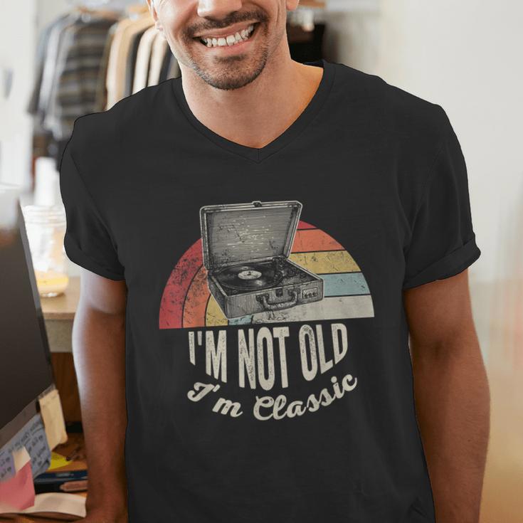 I'm Not Old I'm Classic Retro Record Nostalgia Men's V-Neck T-Shirt I'm Not Old I'm Classic Retro Record Nostalgia Men's V-Neck T-Shirt