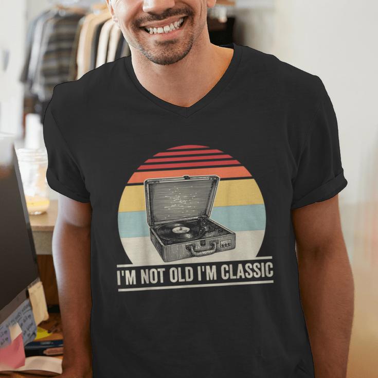 I'm Not Old I'm Classic Turntable Retro Nostalgia Men's V-Neck T-Shirt