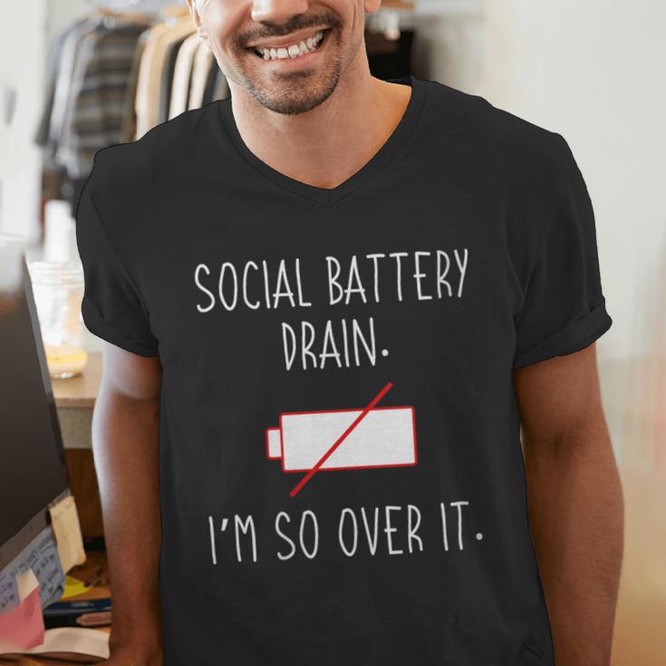 I'm So Over It Saying For Introvert And Shy People Men's V-Neck T-Shirt I'm So Over It Saying For Introvert And Shy People Men's V-Neck T-Shirt