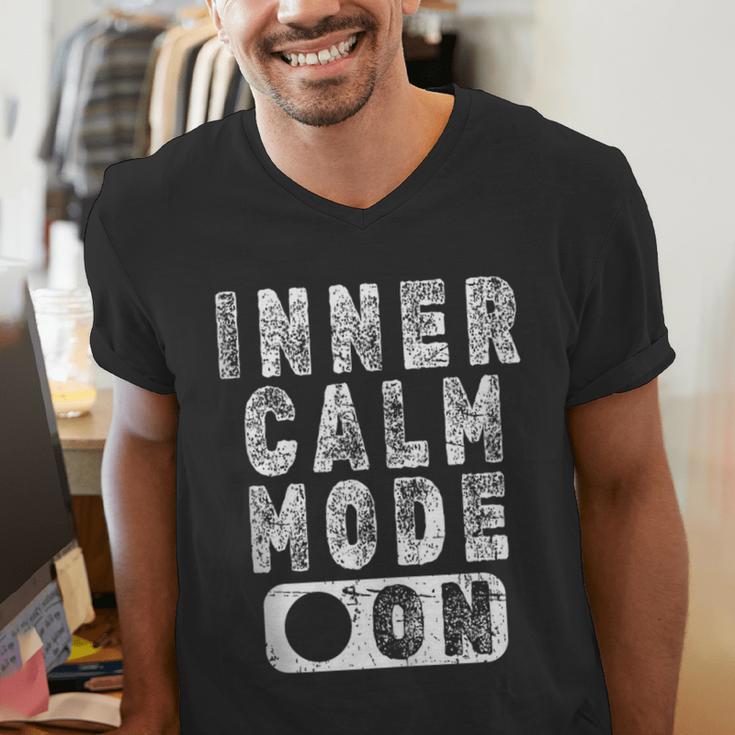 Inner Calm Mode On Introvert Saying Men's V-Neck T-Shirt Inner Calm Mode On Introvert Saying Men's V-Neck T-Shirt