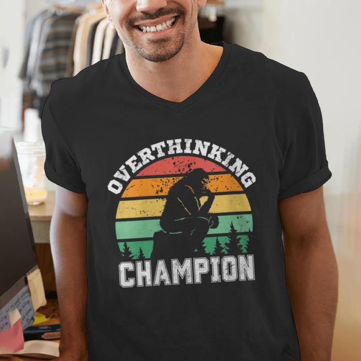 INTJ Introverts Shy Introvert Overthinking Champion Men's V-Neck T-Shirt INTJ Introverts Shy Introvert Overthinking Champion Men's V-Neck T-Shirt