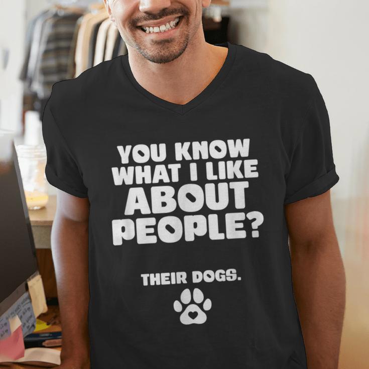 Introvert Animal Dog Owner Men's V-Neck T-Shirt