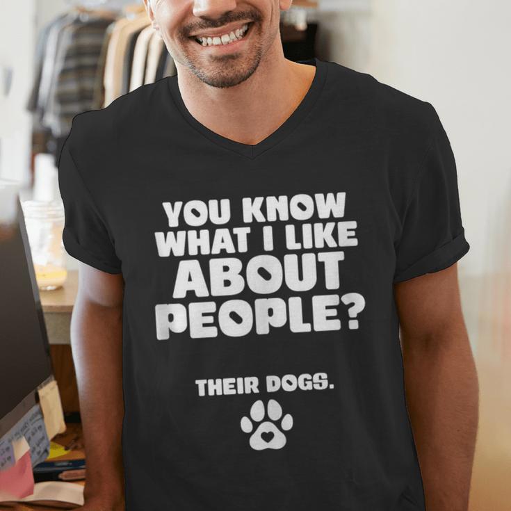 Introvert Animal Dog Owner Men's V-Neck T-Shirt